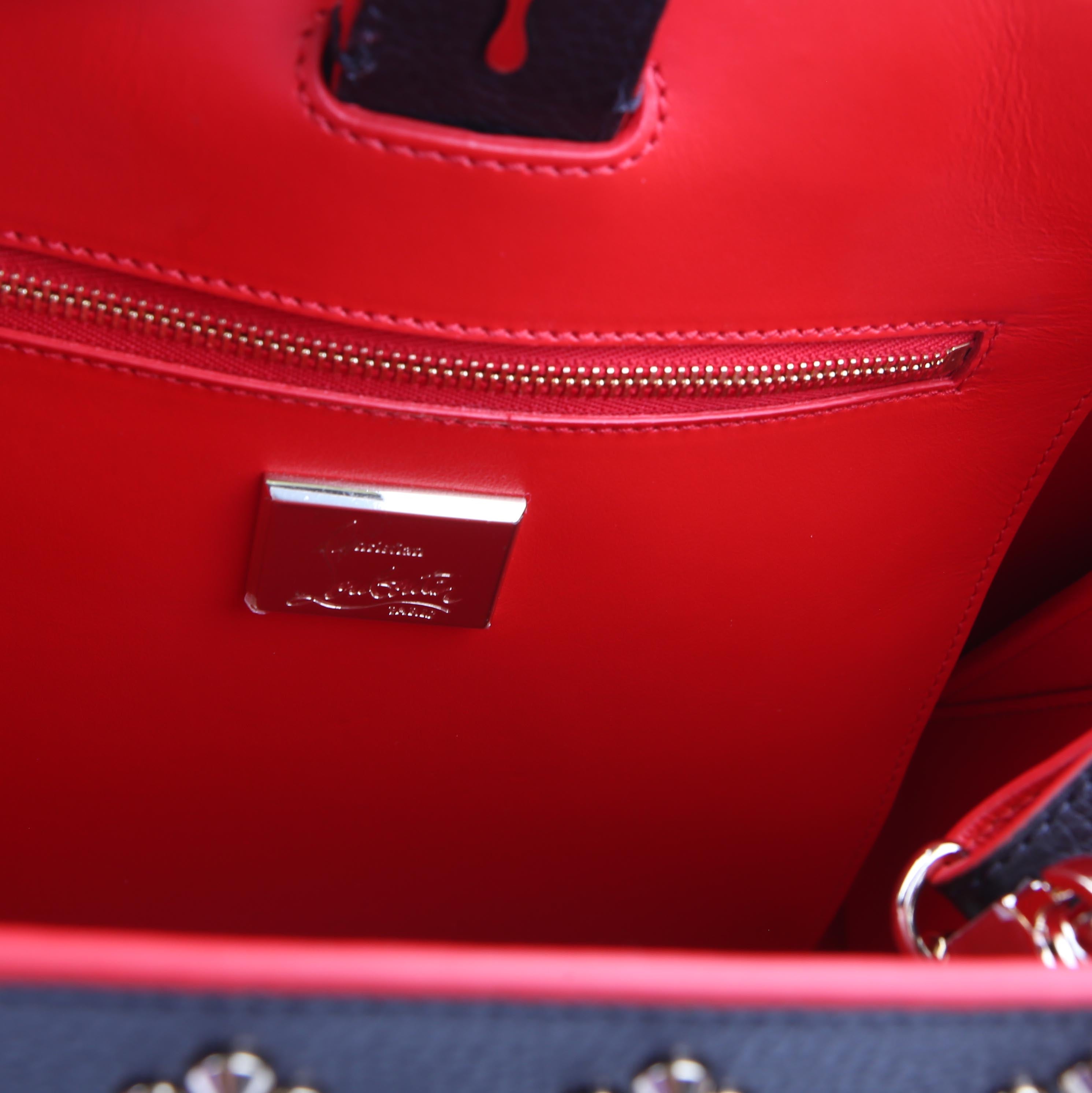 Paloma Medium Satchel Calfskin Spikes Loubinthesky