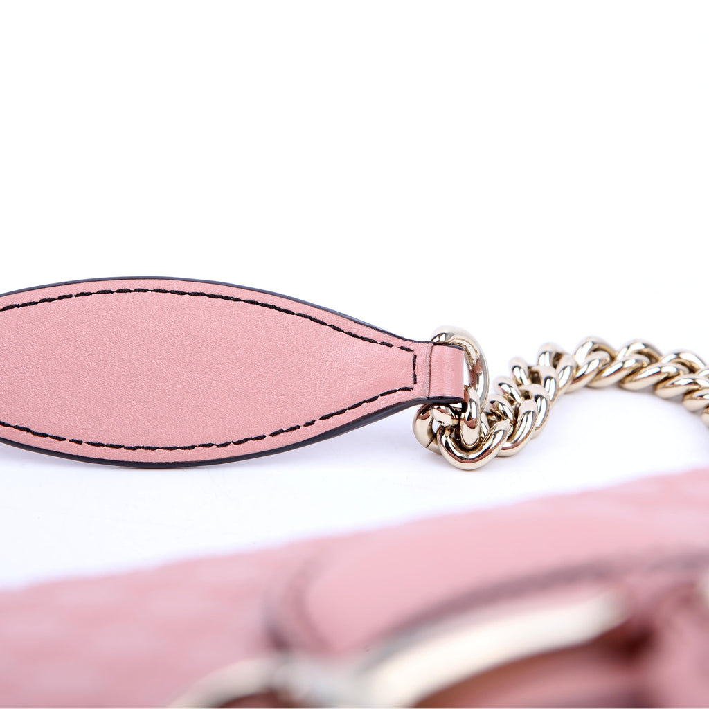 Gucci 449635 Emily Micro Medium Chain Pink