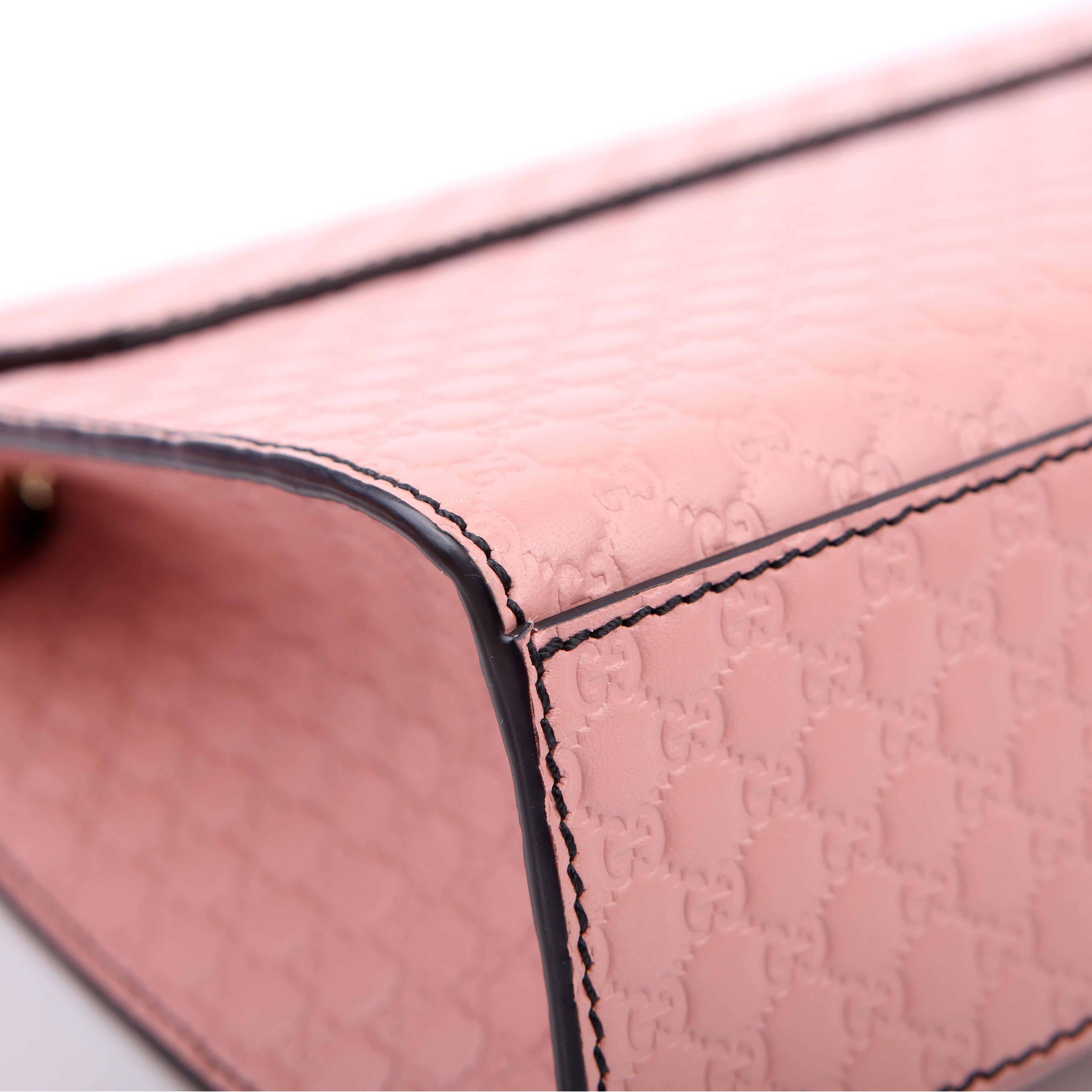 Gucci 449635 Emily Micro Medium Chain Pink