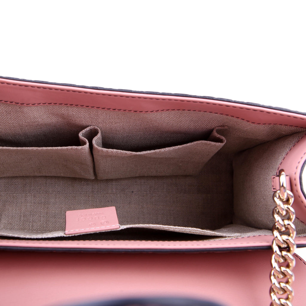Gucci 449635 Emily Micro Medium Chain Pink