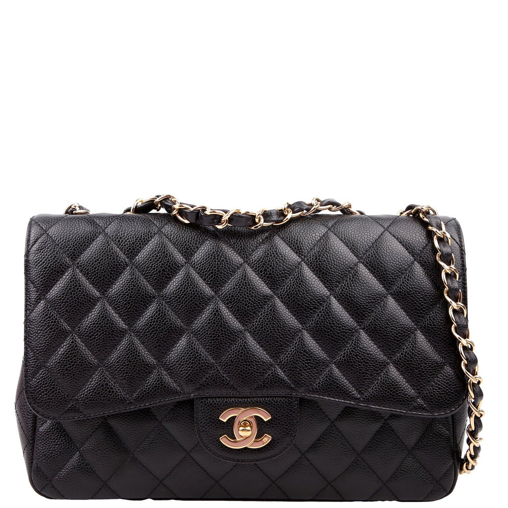 Classic Flap Jumbo Caviar 10M Black