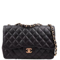 Classic Flap Jumbo Caviar 10M Black