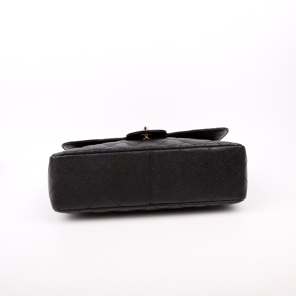 Classic Flap Jumbo Caviar 10M Black