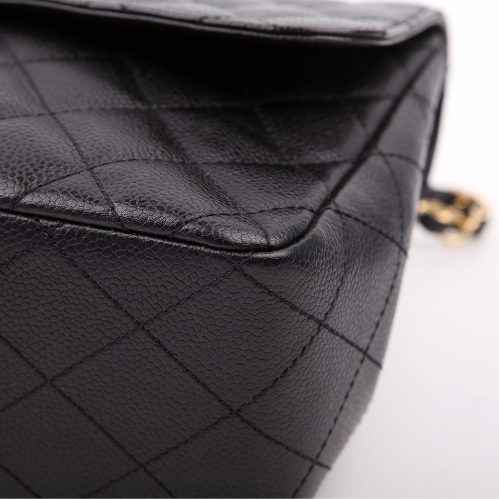 Classic Flap Jumbo Caviar 10M Black
