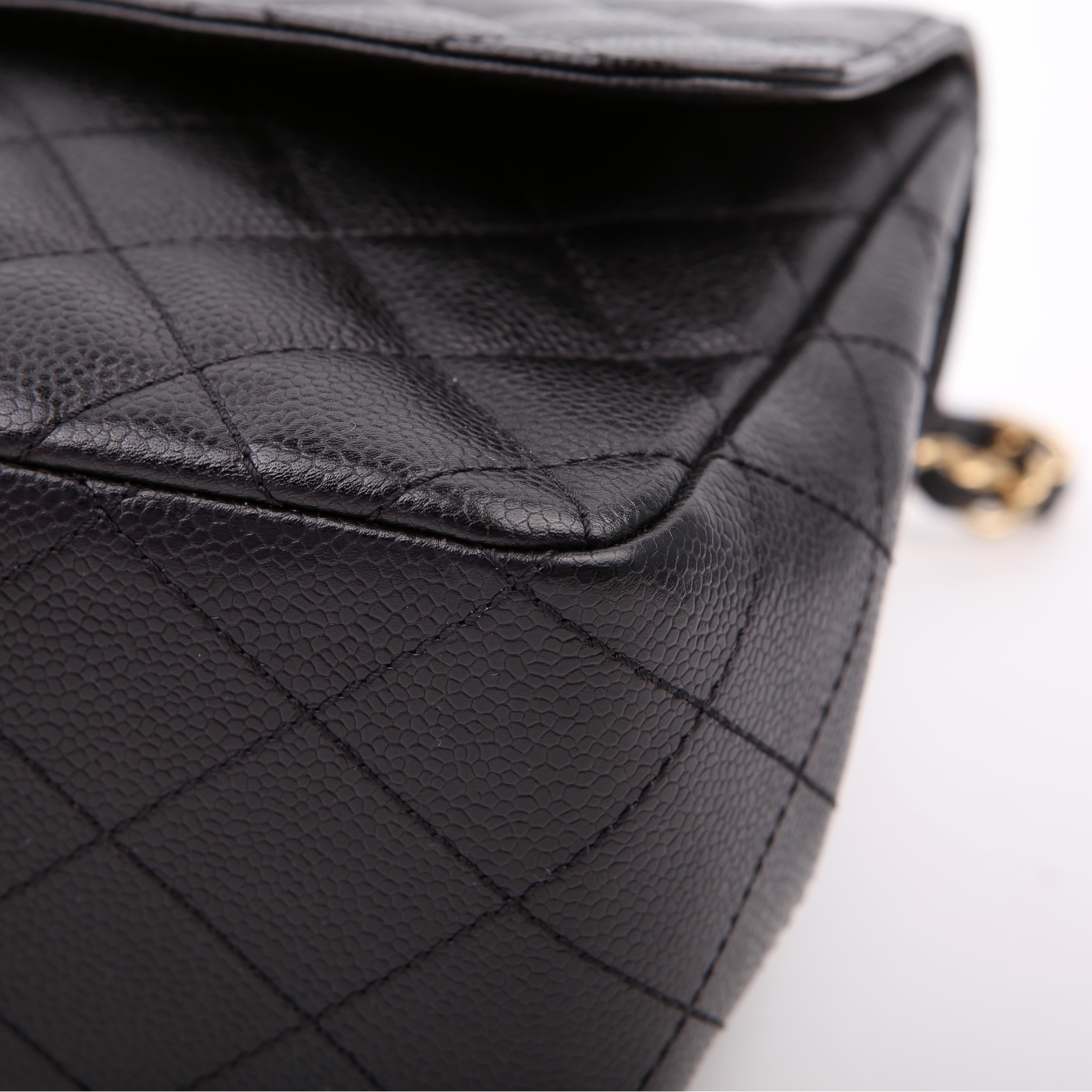 Classic Flap Jumbo Caviar 10M Black