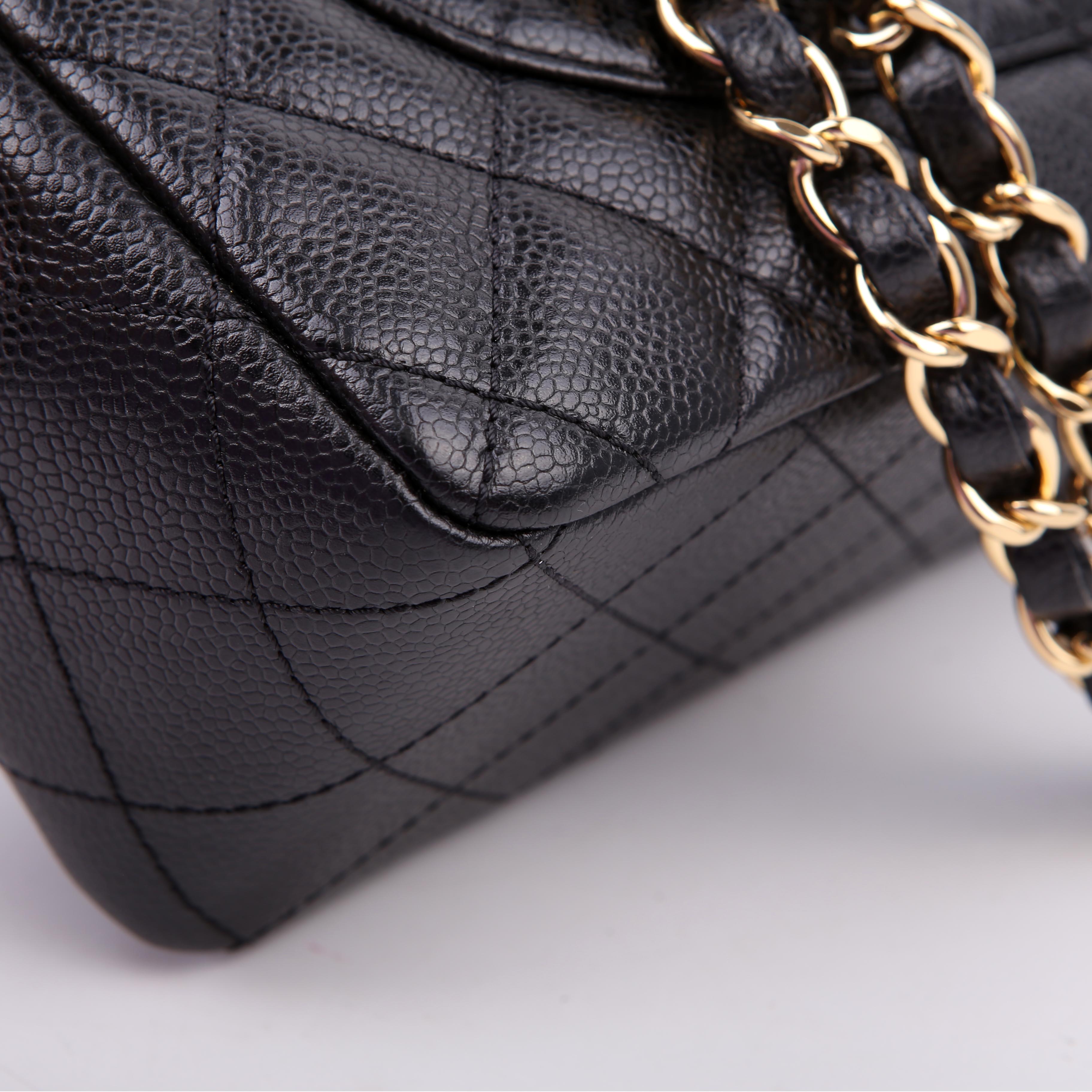 Classic Flap Jumbo Caviar 10M Black