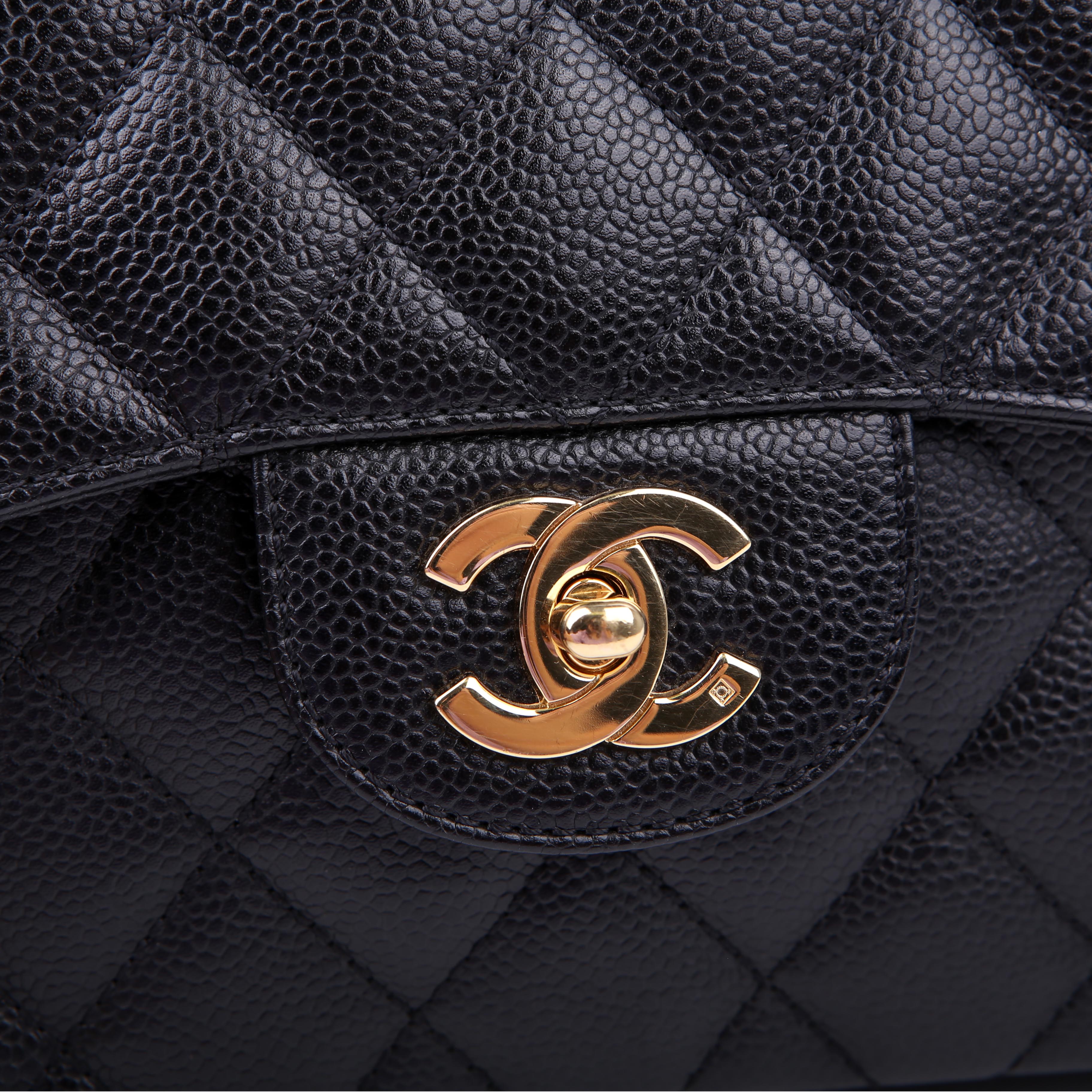 Classic Flap Jumbo Caviar 10M Black