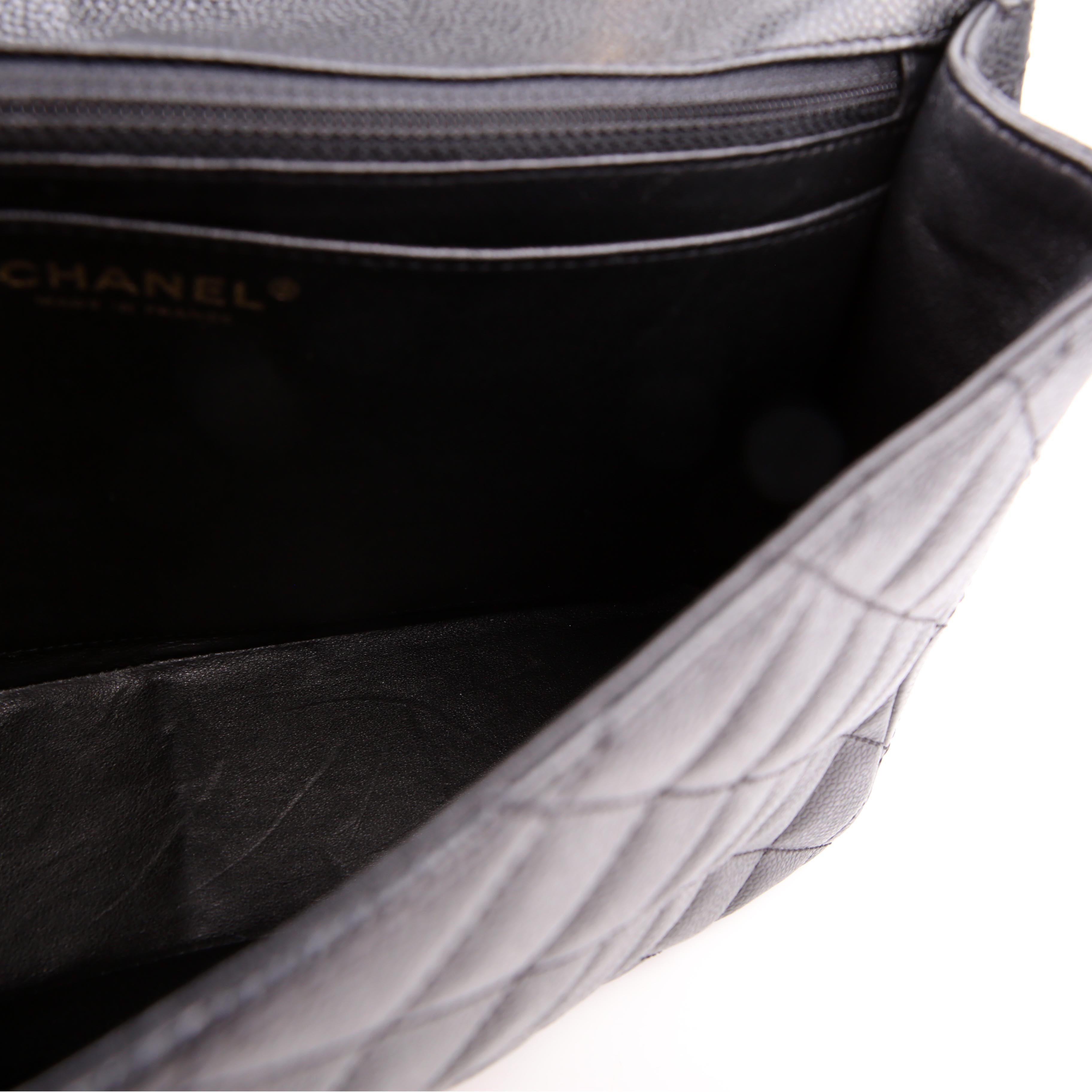 Classic Flap Jumbo Caviar 10M Black