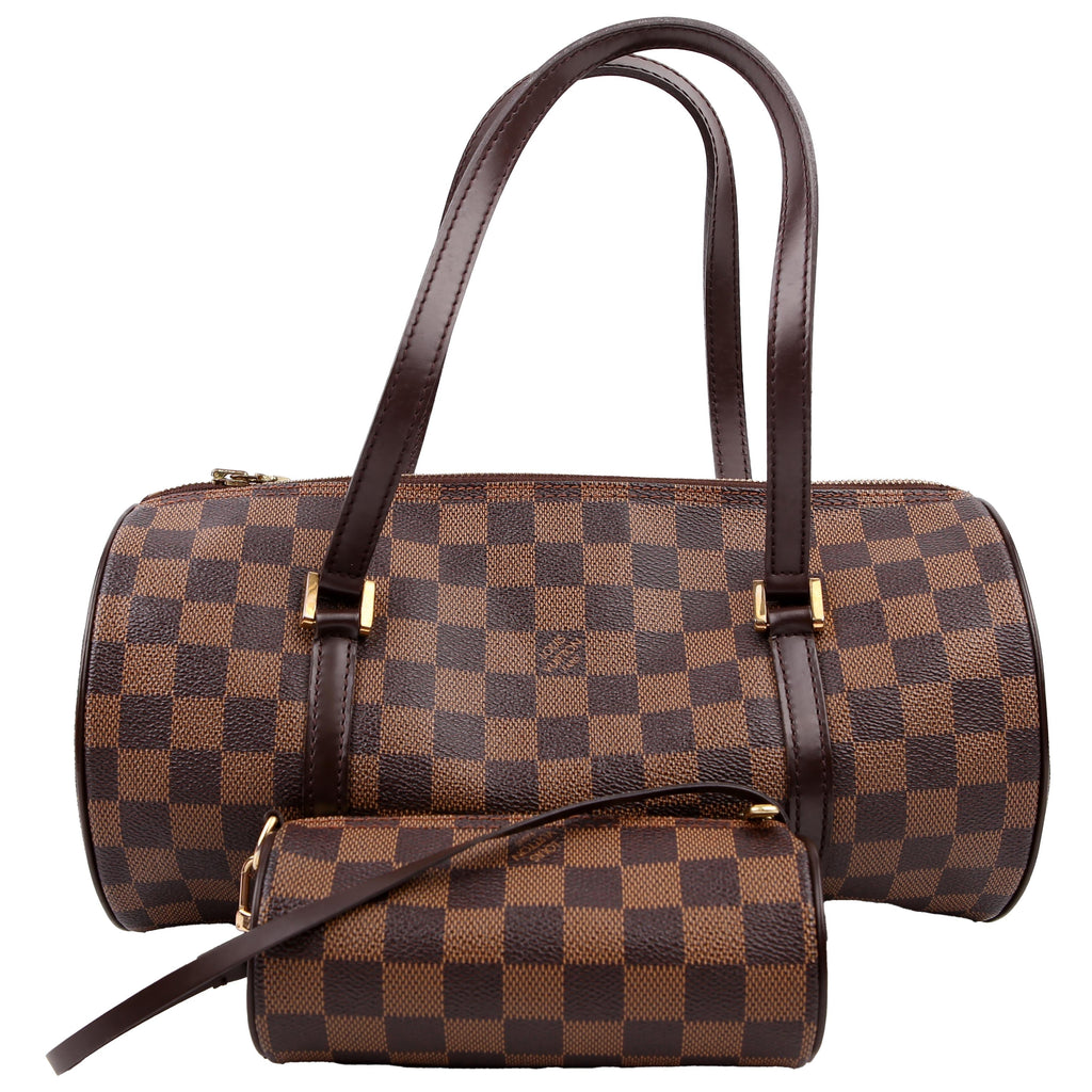 Papillon 30 10.5 with Pouch Damier Ebene
