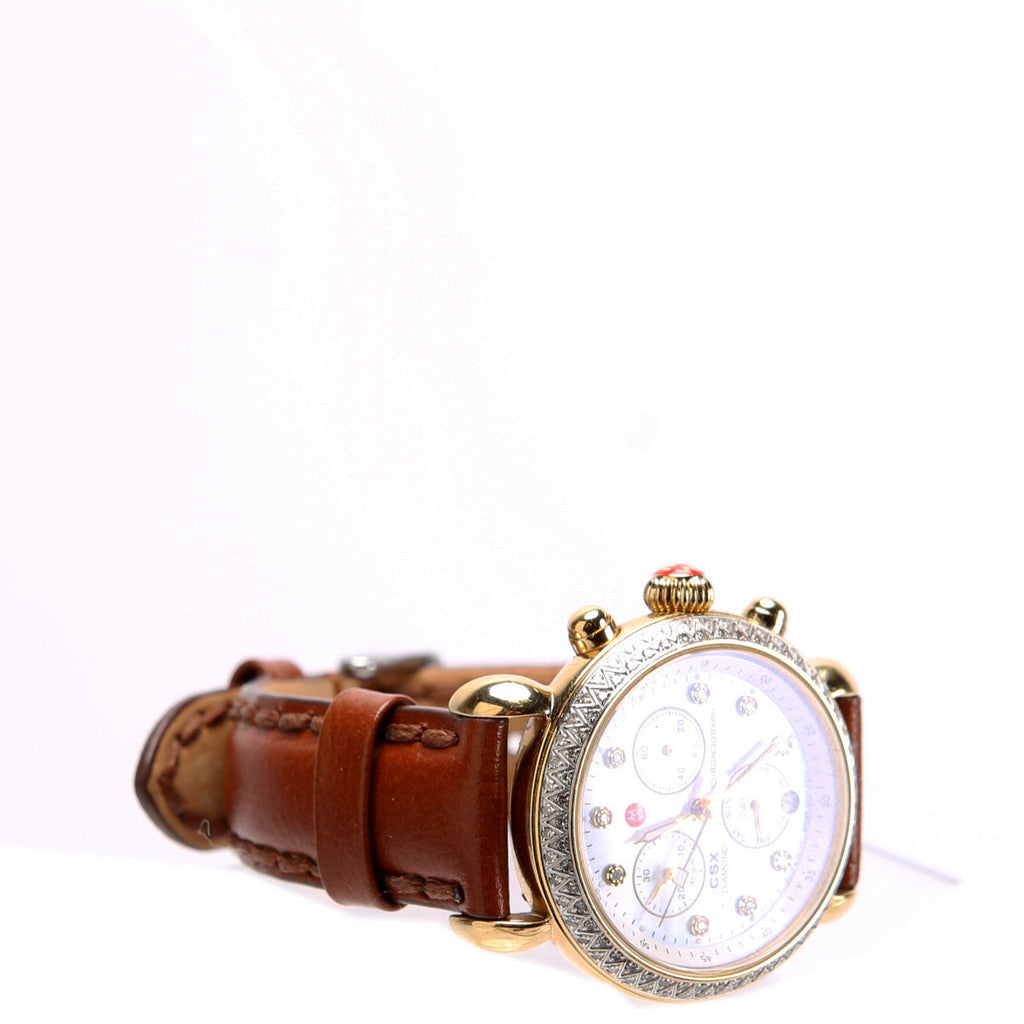 CSX 36 Day Two-Tone With 0.64CW Watch Brown/Gold