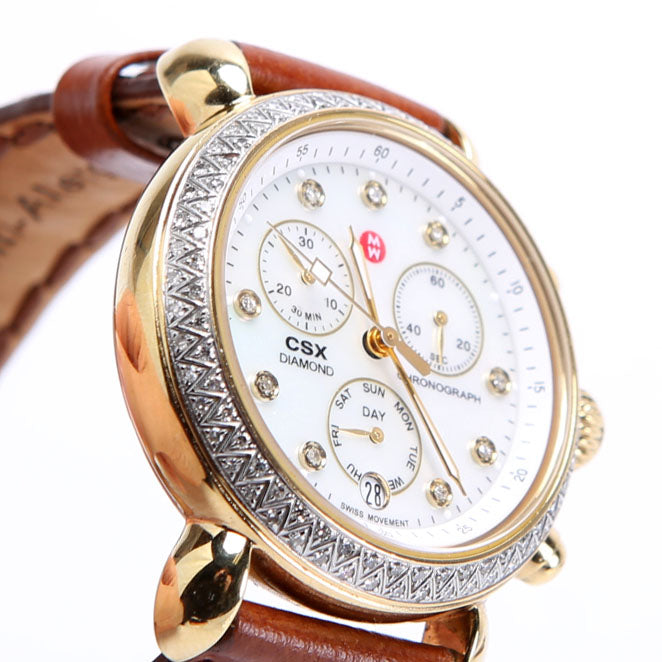 CSX 36 Day Two-Tone With 0.64CW Watch Brown/Gold