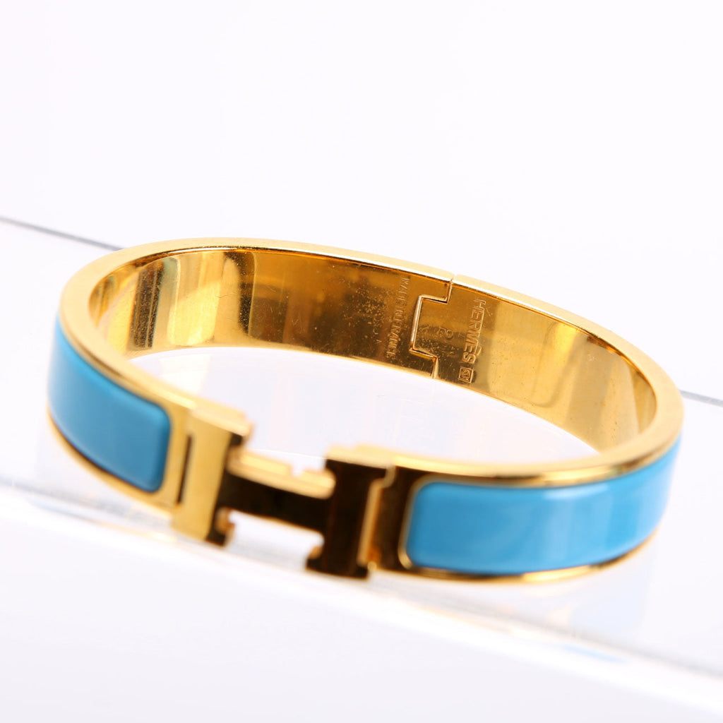 Clic Clac Narrow PM Bracelet Gold/Blue