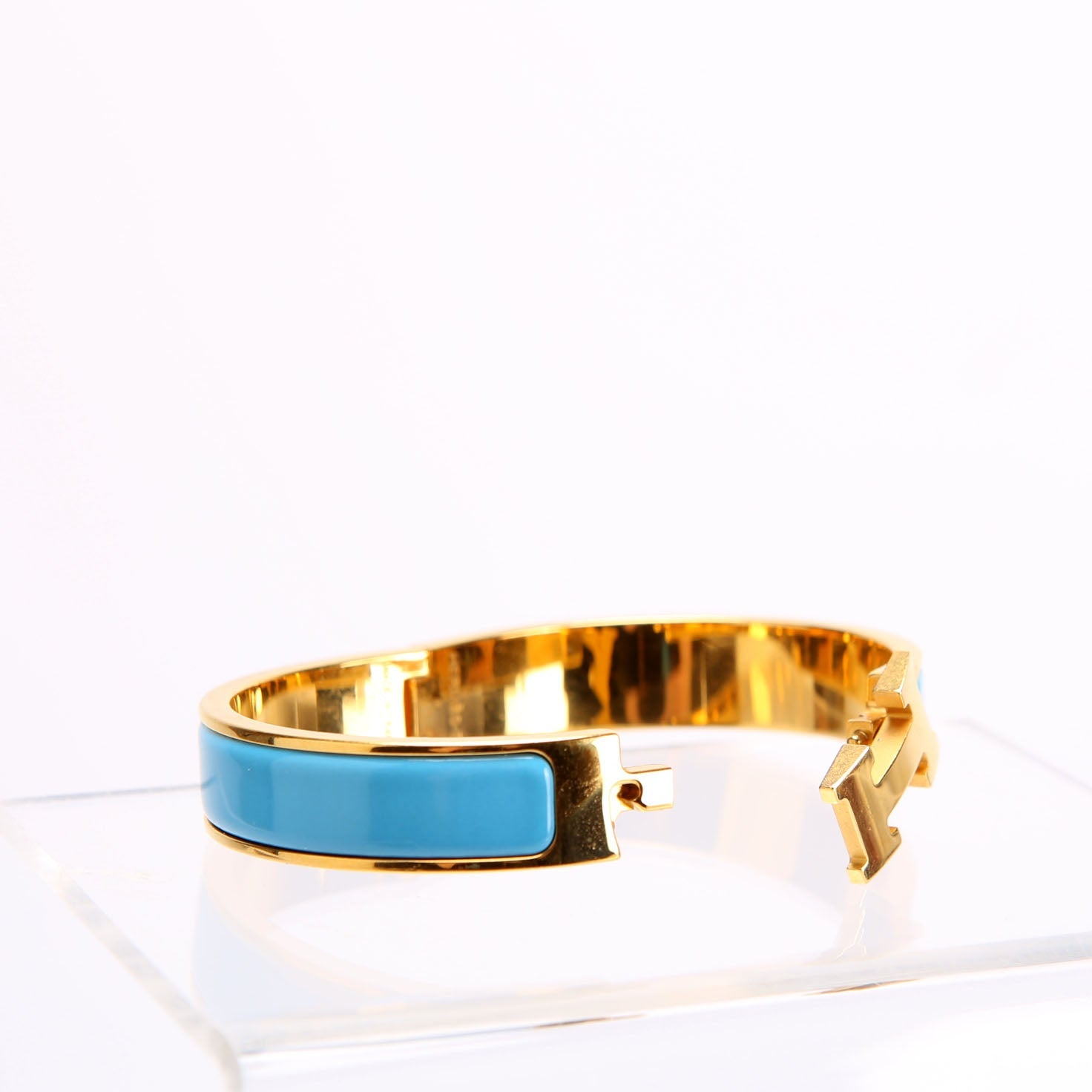 Clic Clac Narrow PM Bracelet Gold/Blue