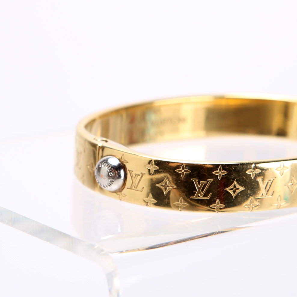 Nanogram Cuff Bracelet Size Small Gold