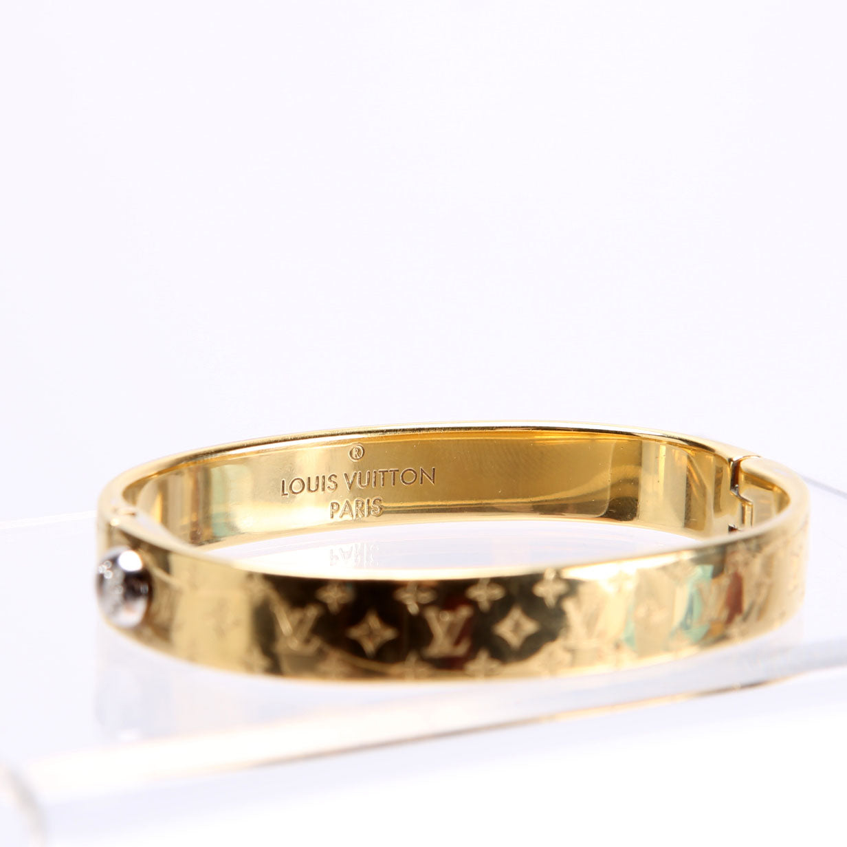 Nanogram Cuff Bracelet Size Small Gold