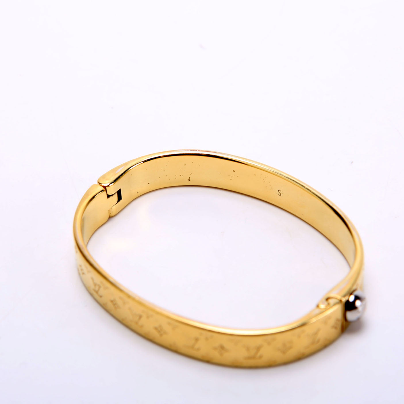 Nanogram Cuff Bracelet Size Small Gold