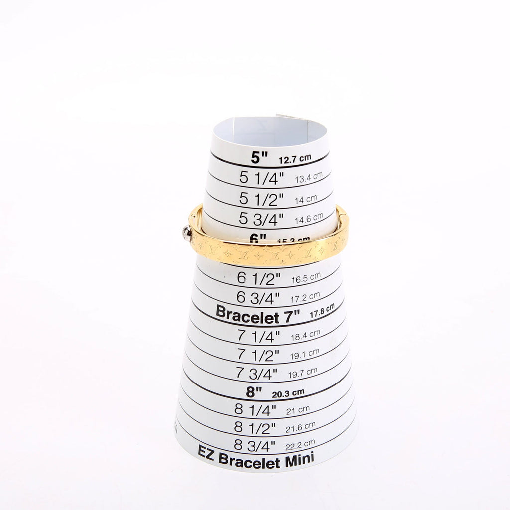 Nanogram Cuff Bracelet Size Small Gold