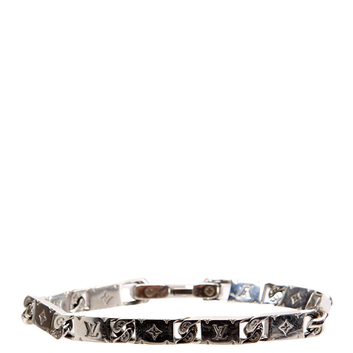 Tied Up Monogram Bracelet Silver