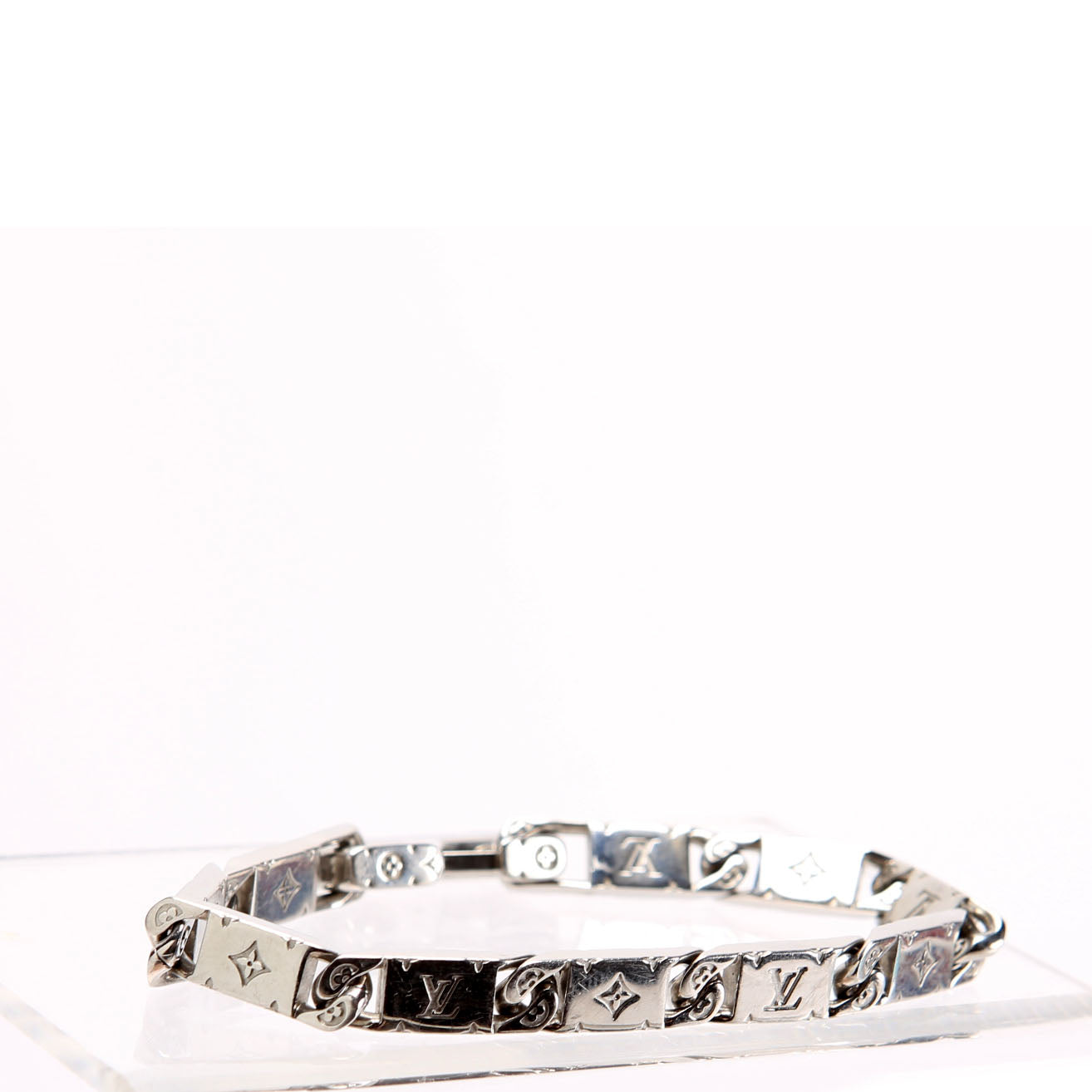Tied Up Monogram Bracelet Silver