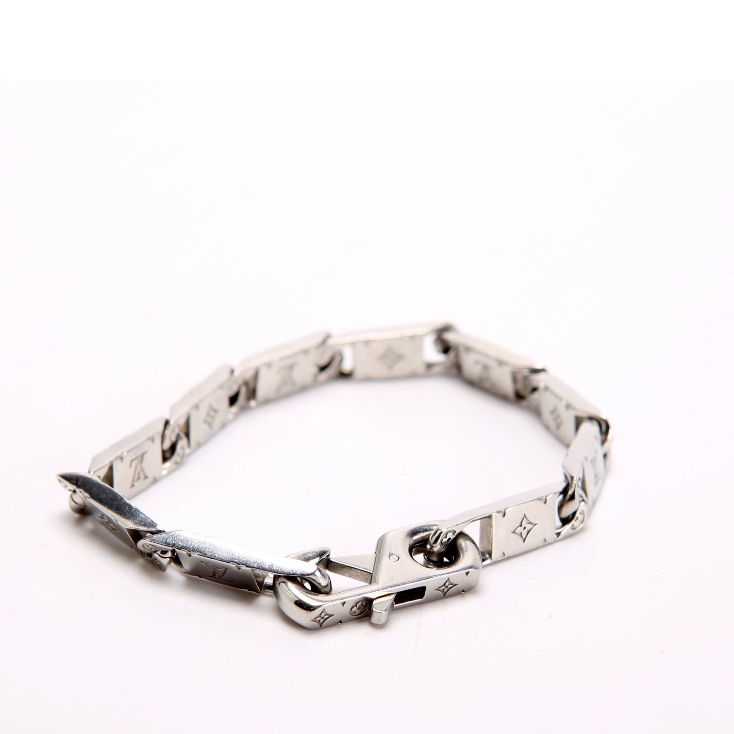 Tied Up Monogram Bracelet Silver