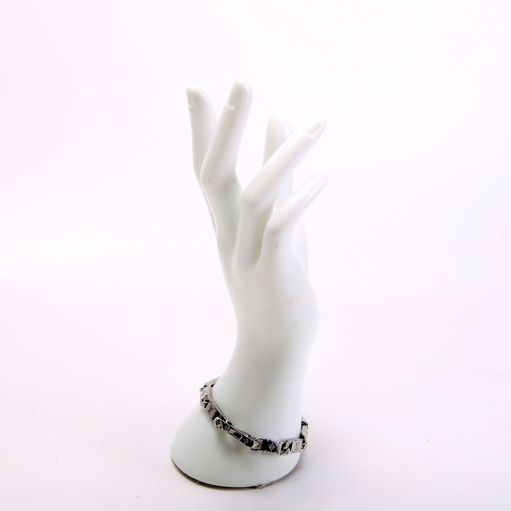 Tied Up Monogram Bracelet Silver
