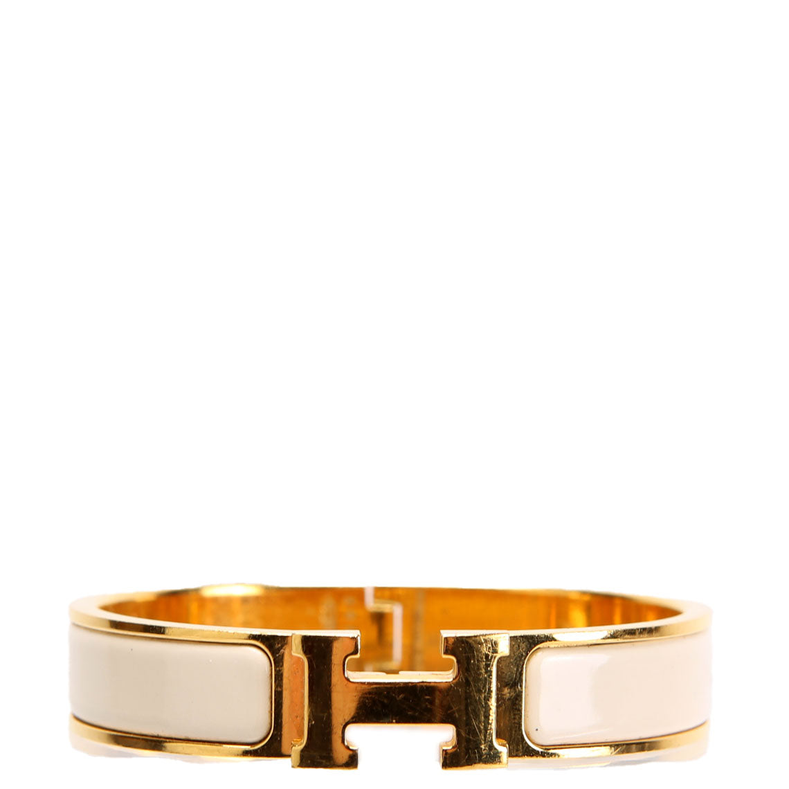 Clic Clac Narrow PM Bracelet Gold/Ivory