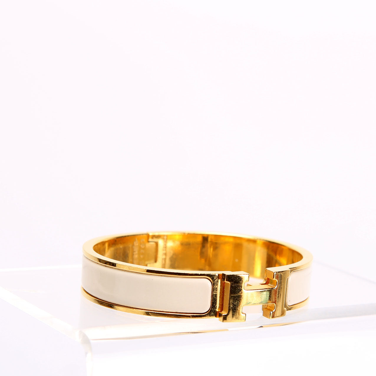 Clic Clac Narrow PM Bracelet Gold/Ivory
