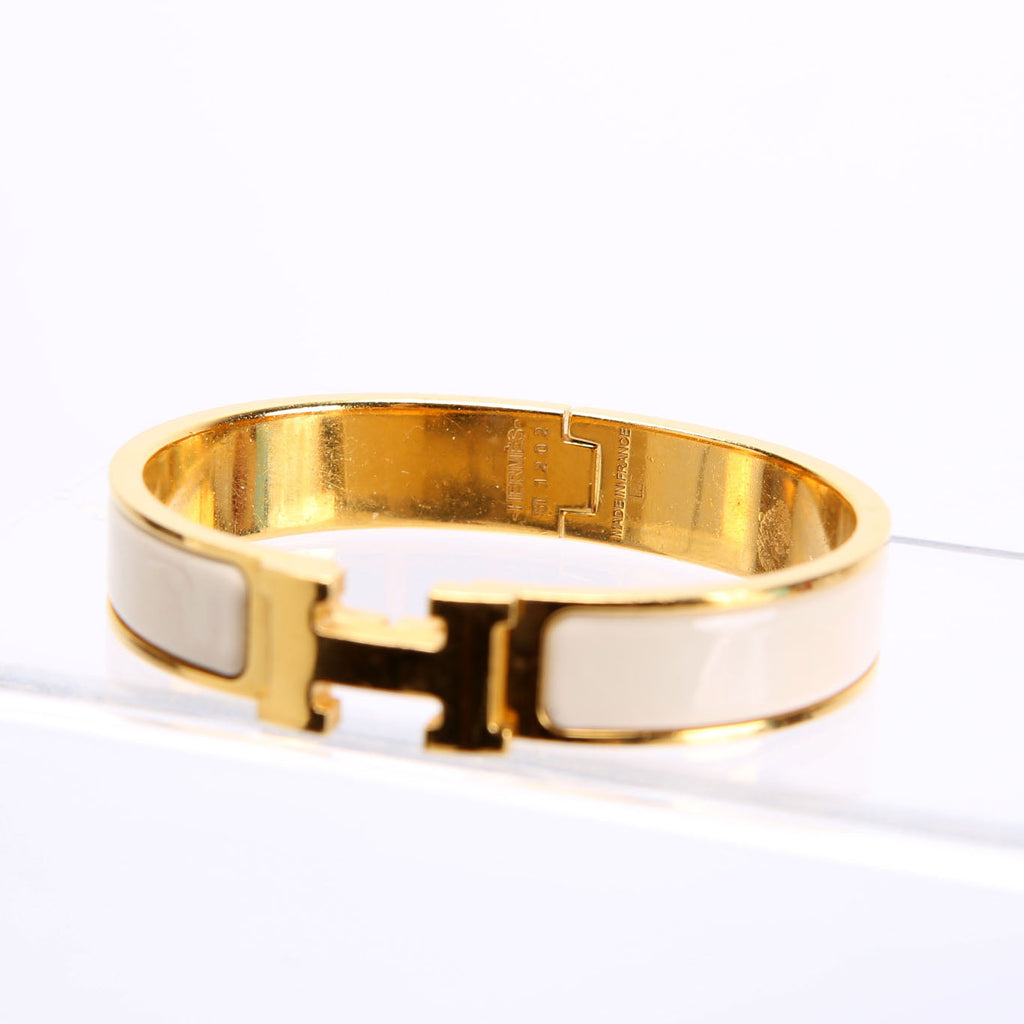 Clic Clac Narrow PM Bracelet Gold/Ivory