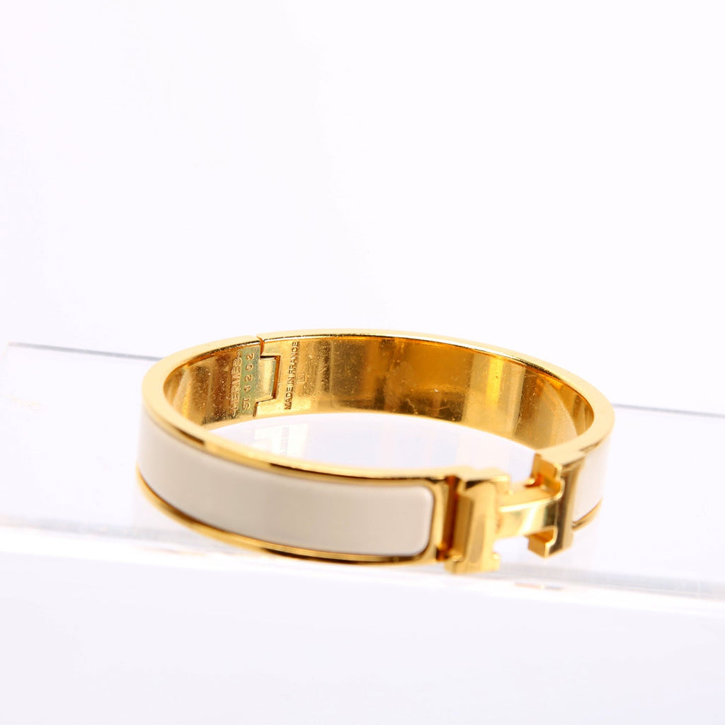 Clic Clac Narrow PM Bracelet Gold/Ivory