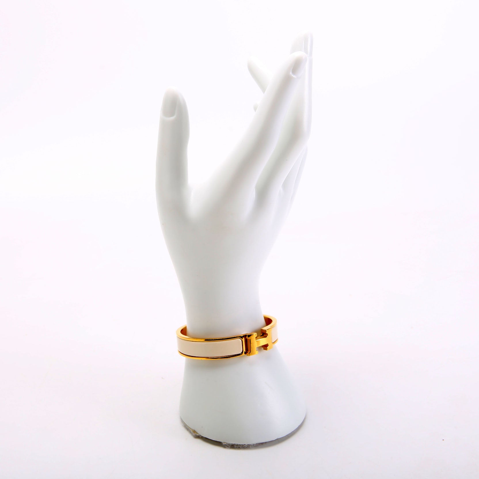 Clic Clac Narrow PM Bracelet Gold/Ivory