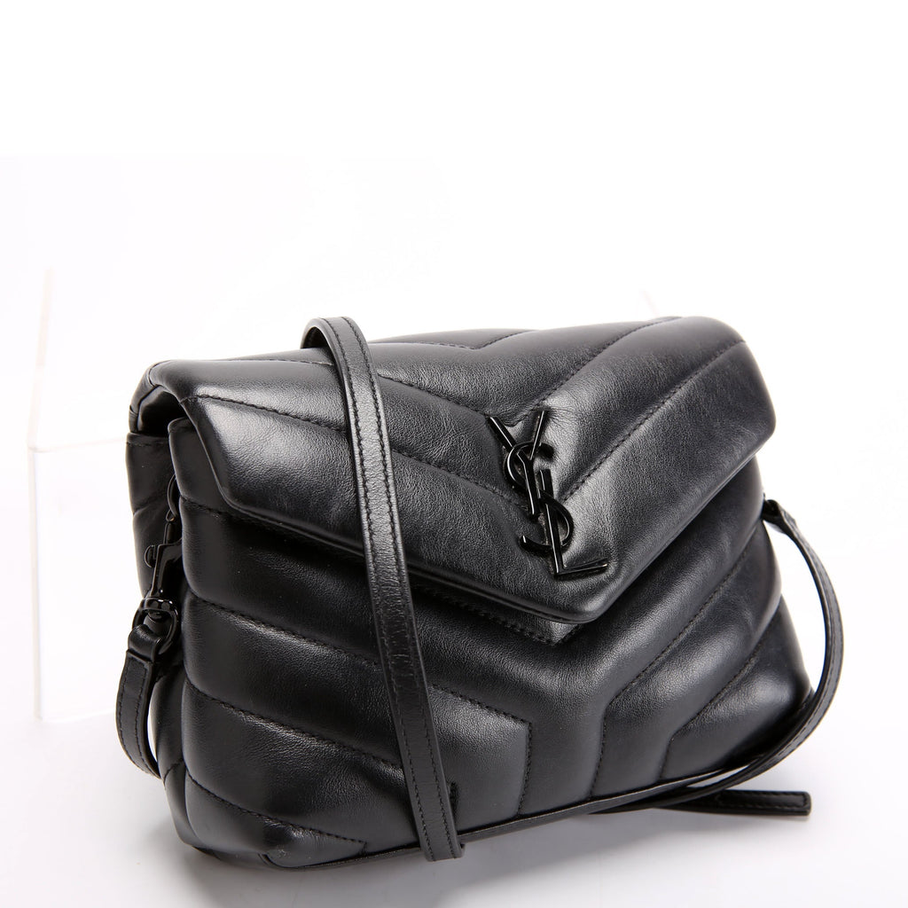 SAINT LAURENT LouLou Satchel Toy Xbody 678401 Black