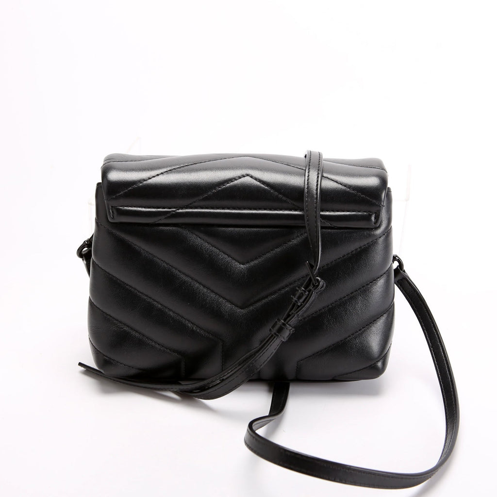 SAINT LAURENT LouLou Satchel Toy Xbody 678401 Black