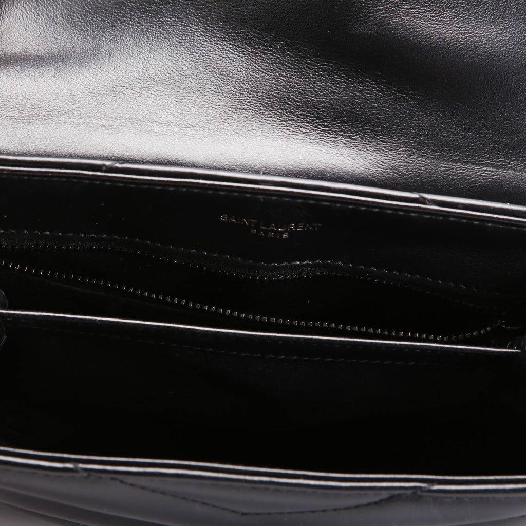 SAINT LAURENT LouLou Satchel Toy Xbody 678401 Black