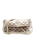 Mini Quilted Shoulder Bag Vintage Gold