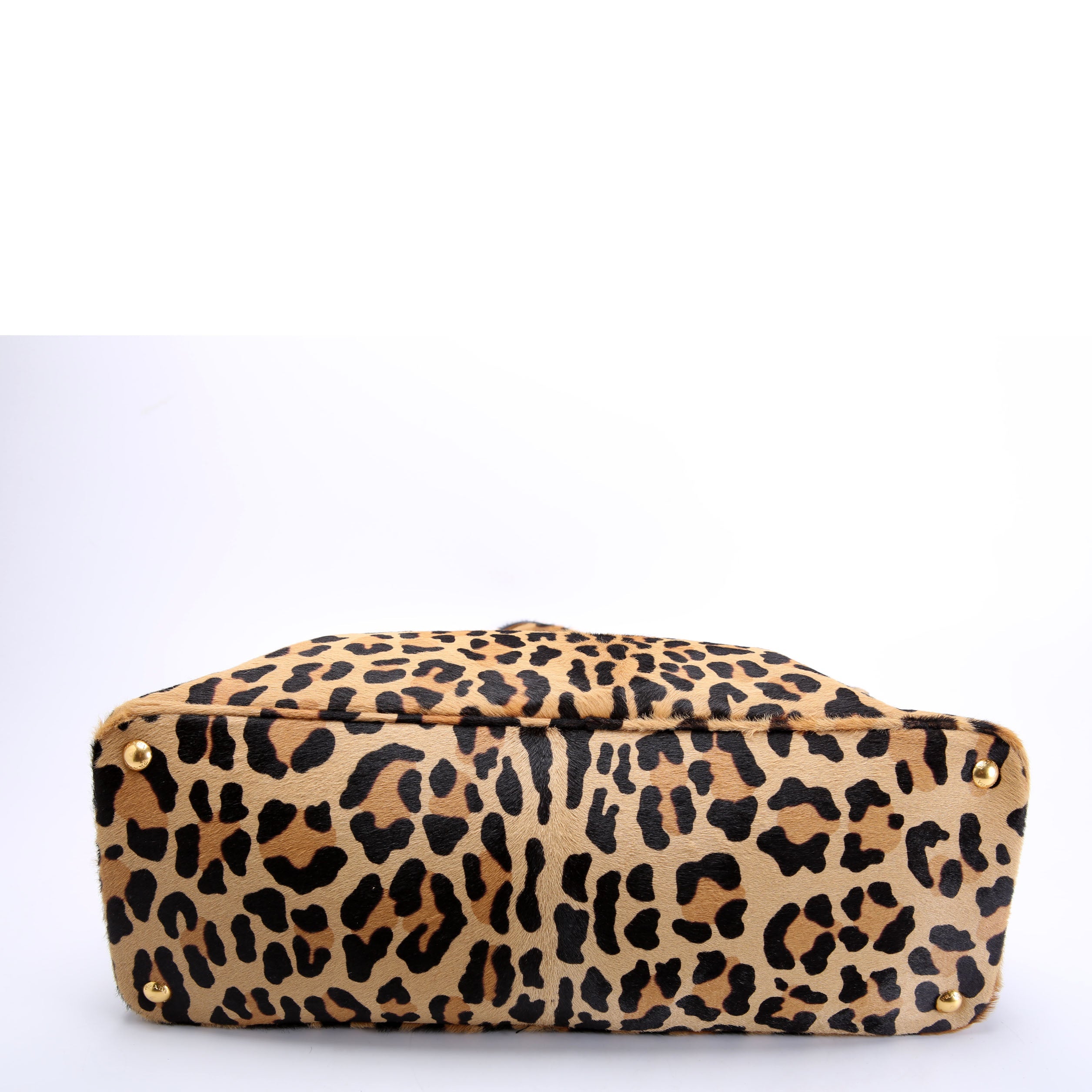 Cavallino Bauletto Pony Hair Bowler Leopard