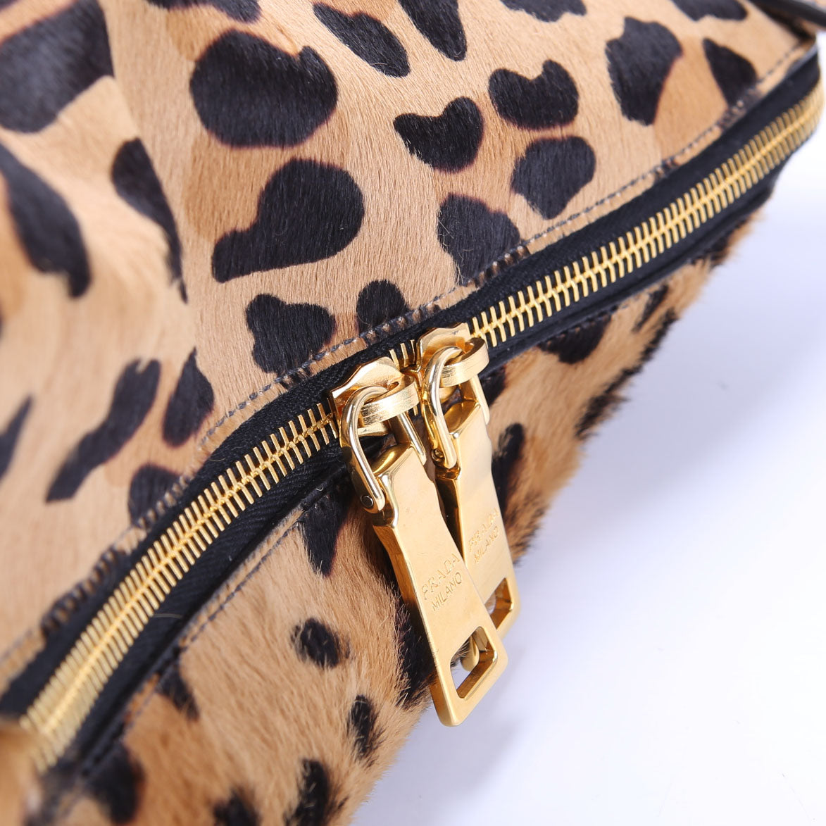 Cavallino Bauletto Pony Hair Bowler Leopard