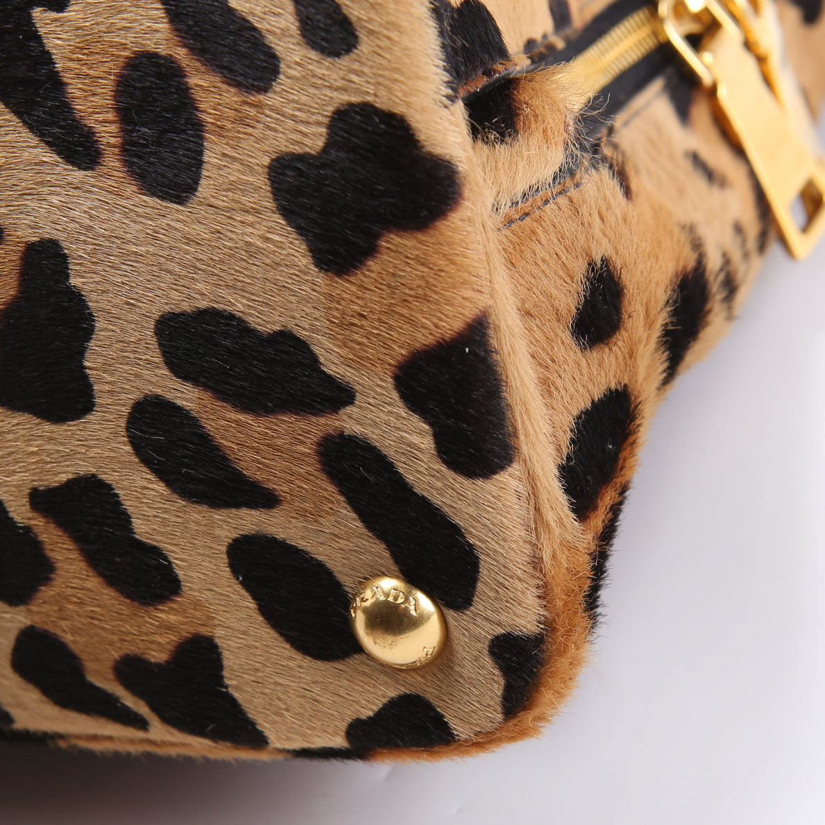 Cavallino Bauletto Pony Hair Bowler Leopard