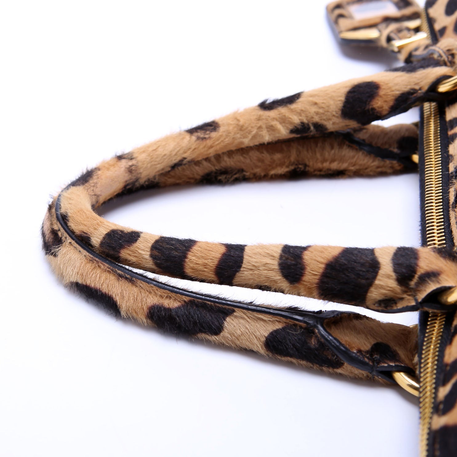Cavallino Bauletto Pony Hair Bowler Leopard