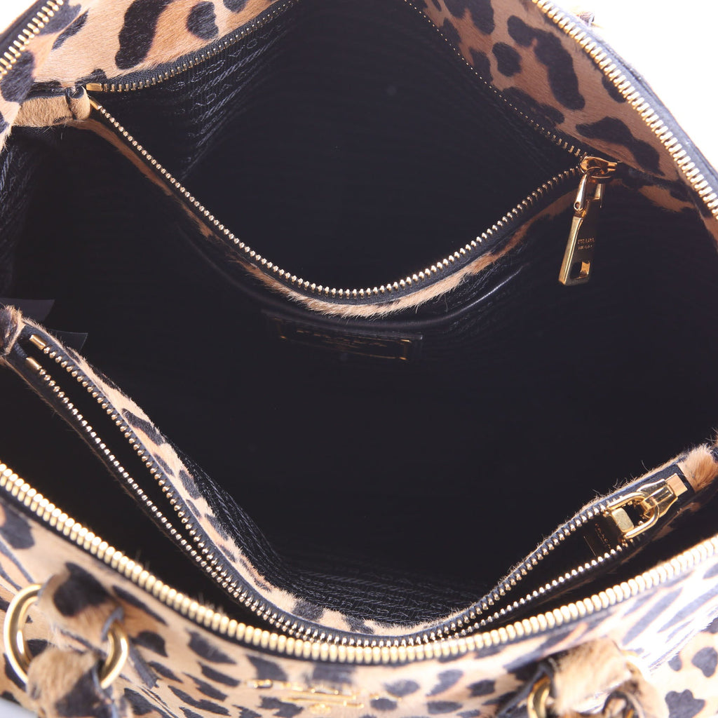 Cavallino Bauletto Pony Hair Bowler Leopard