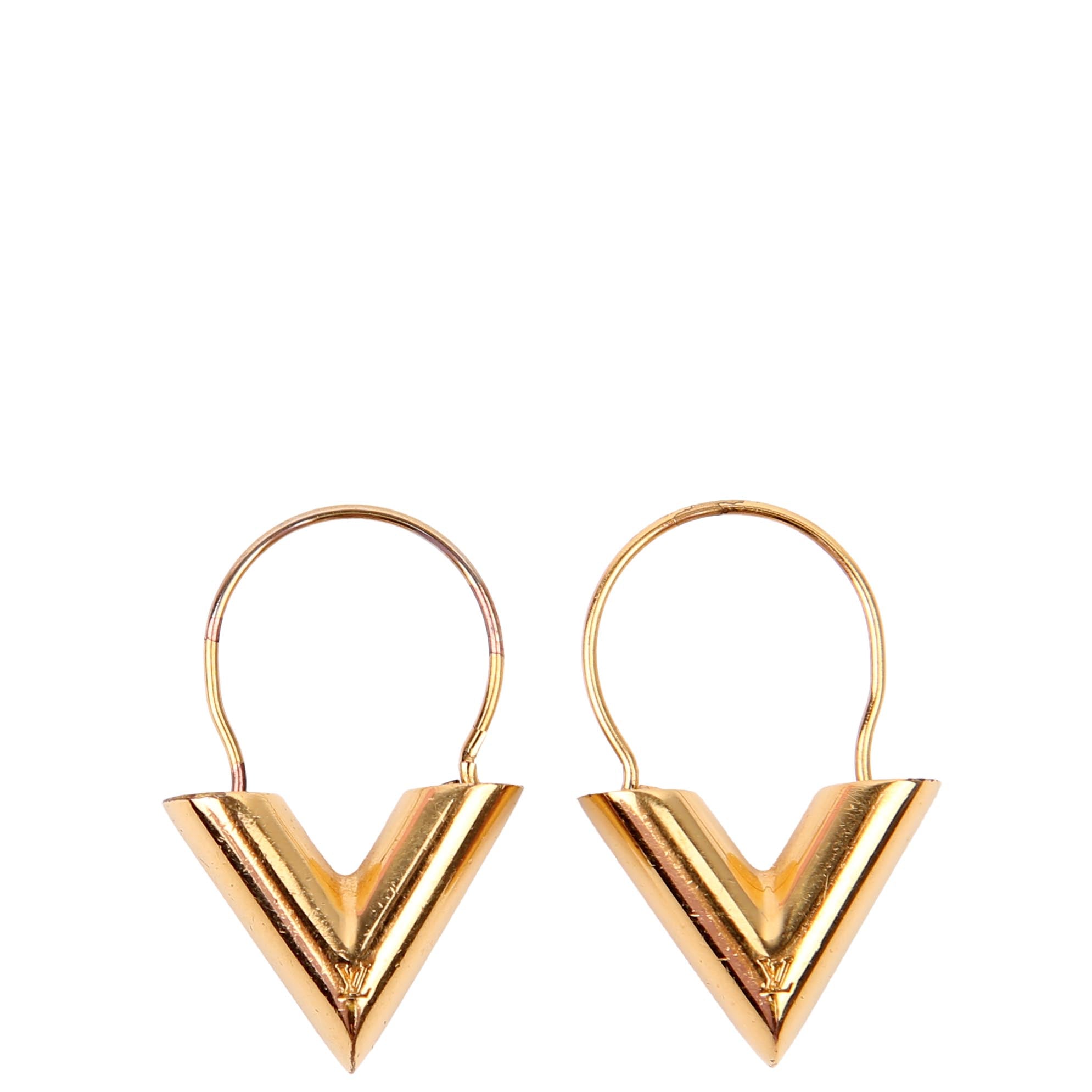 Essential V Hoop Earrings Gold