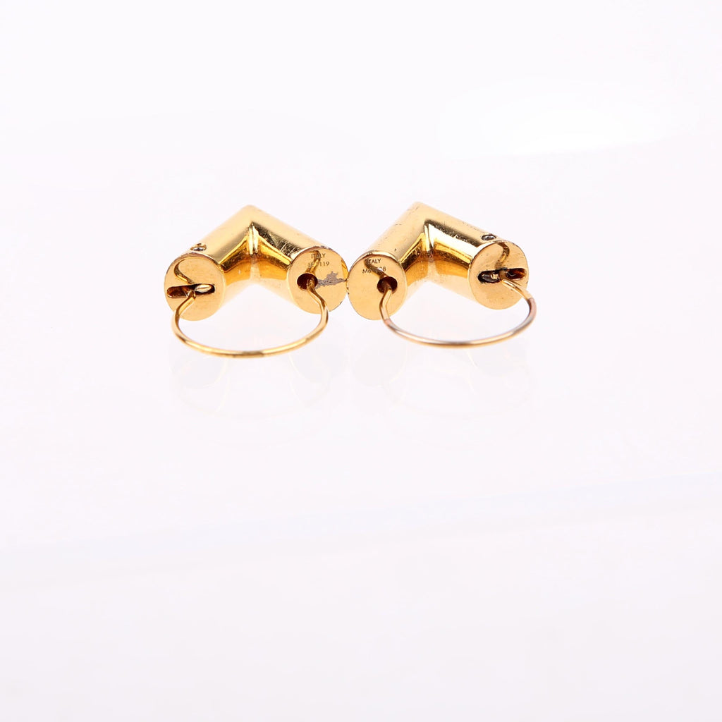 Essential V Hoop Earrings Gold