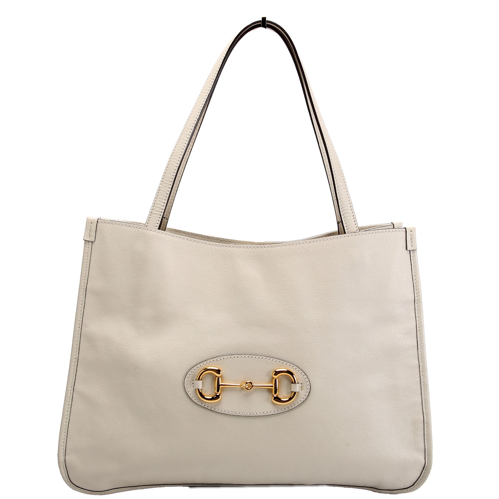 623694 1955 Horsebit Tote White