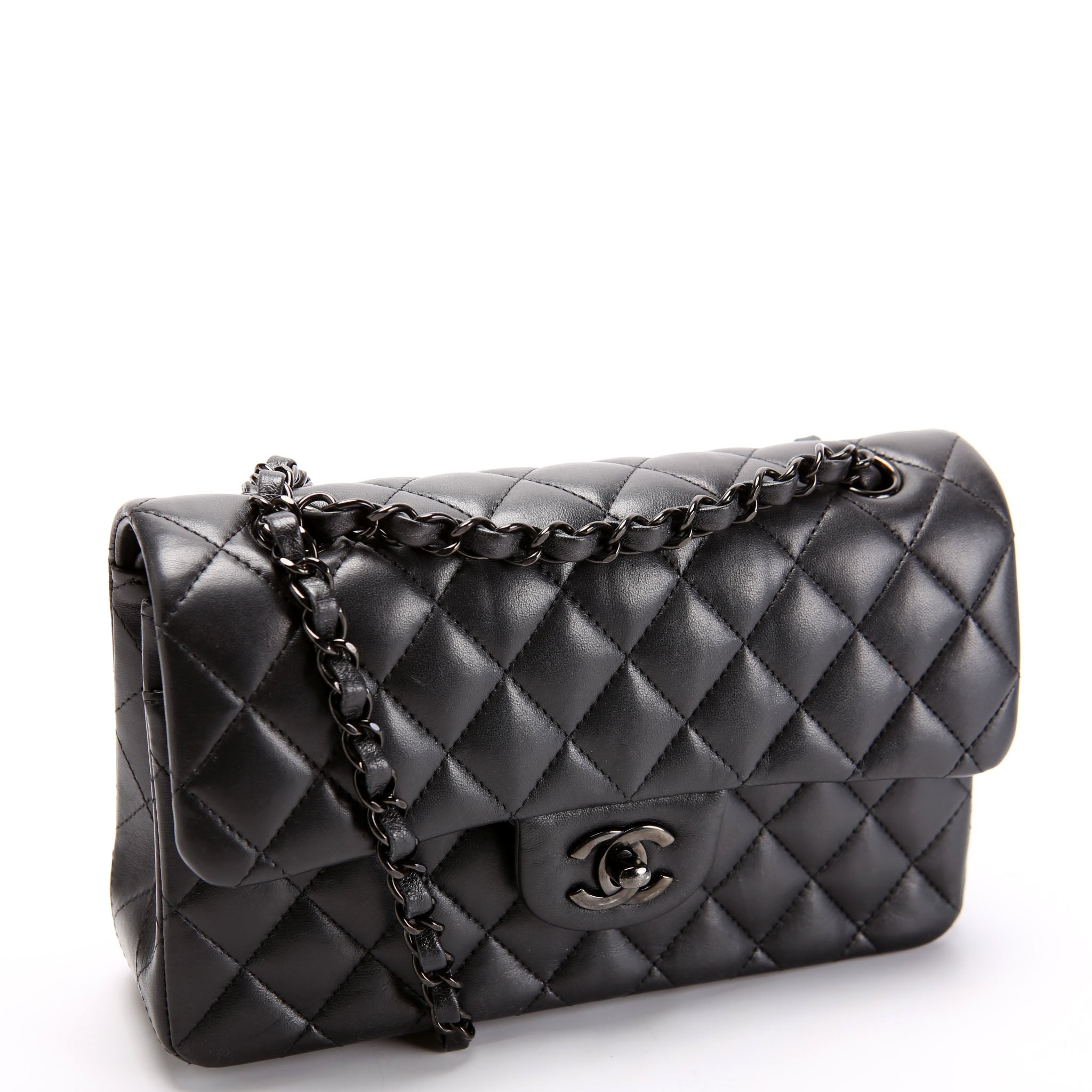 Classic Flap Small Lambskin RFID Black