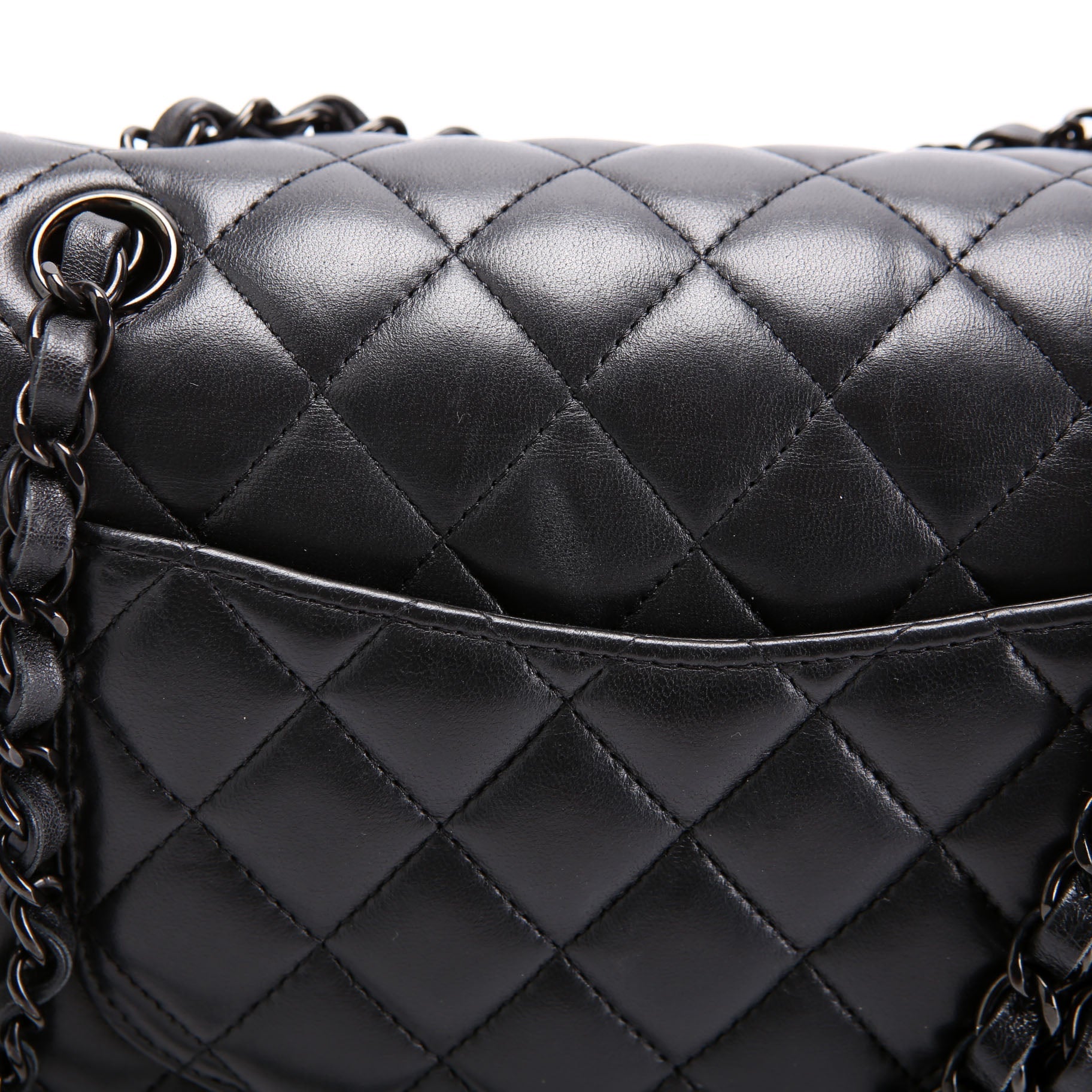 Classic Flap Small Lambskin RFID Black