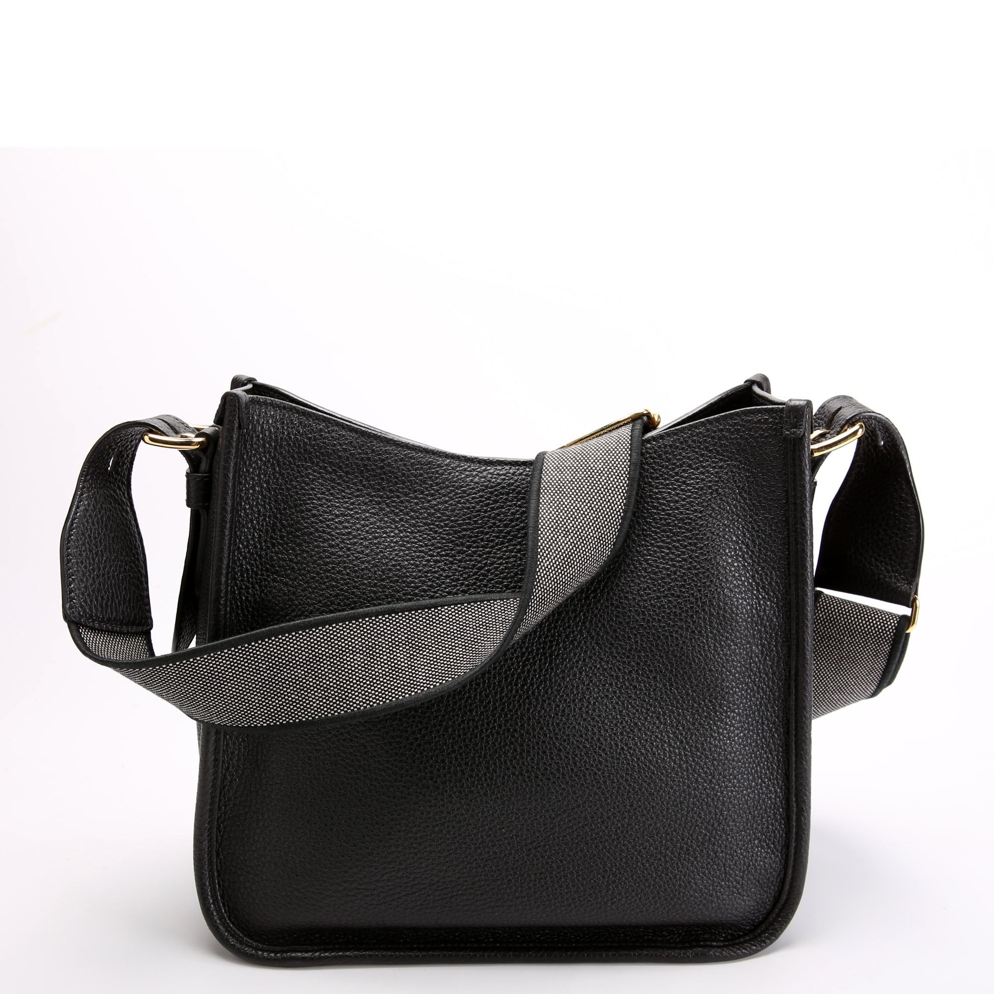 Prada 1BC073 Leather Crossbody Medium Black
