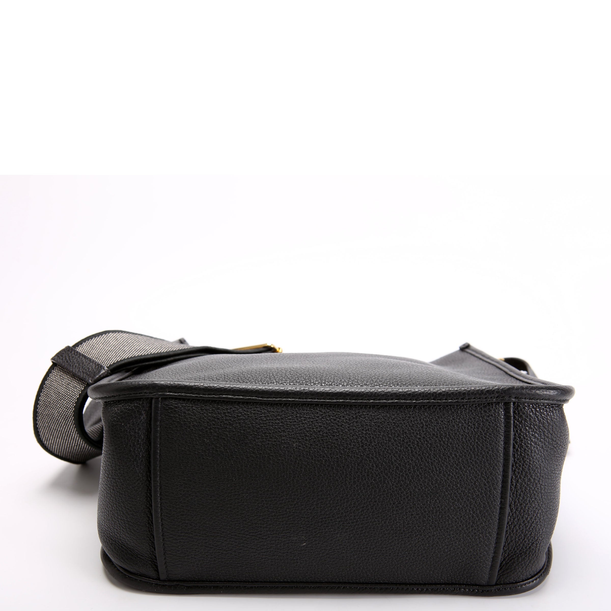 Prada 1BC073 Leather Crossbody Medium Black