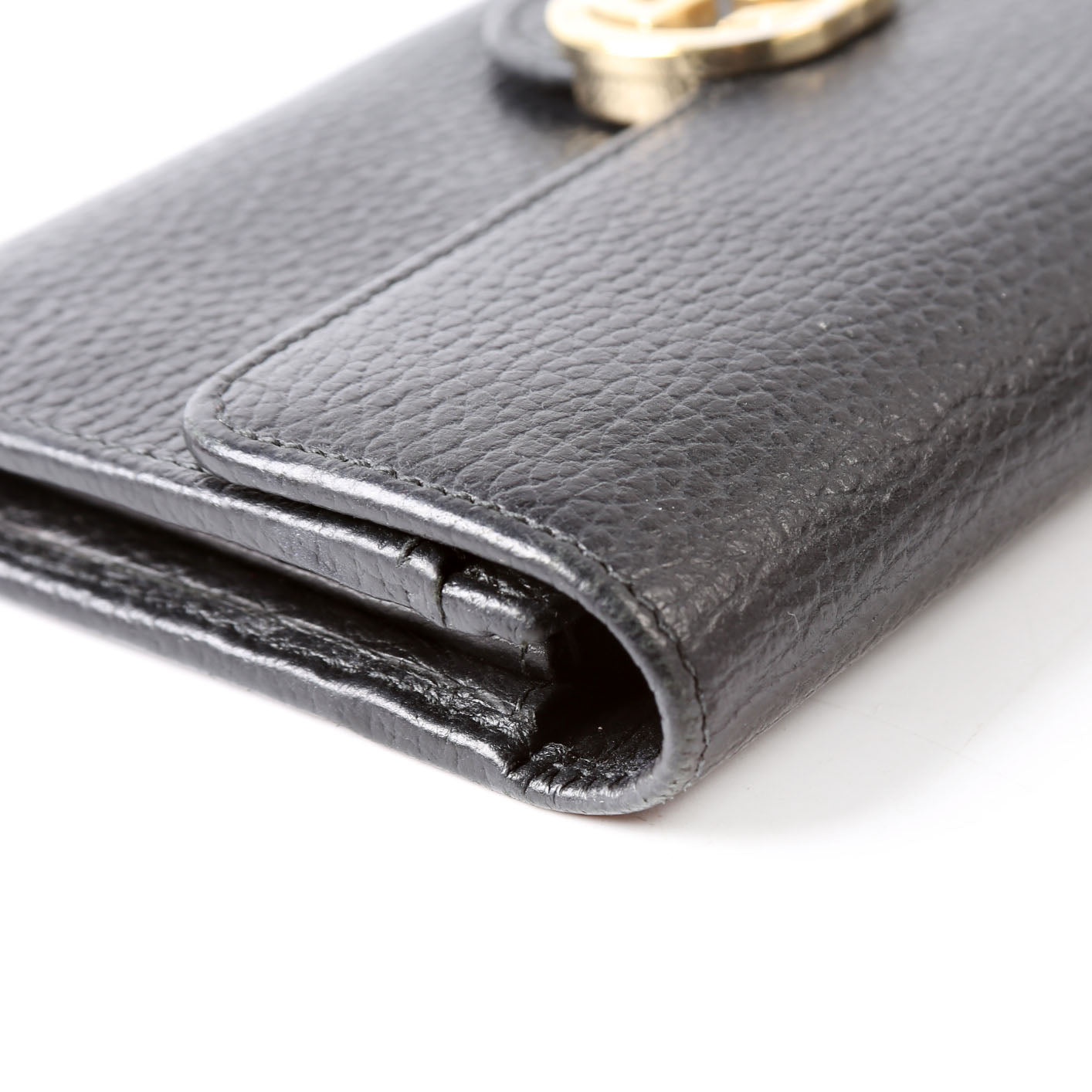Gucci 615524 Interlocking GG Continental Wallet Black