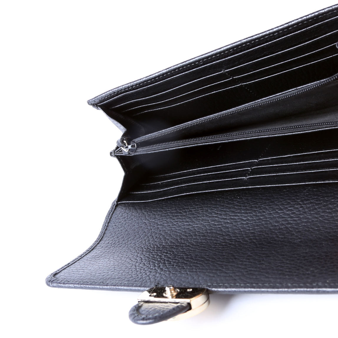 Gucci 615524 Interlocking GG Continental Wallet Black