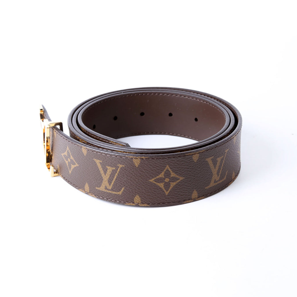 LV Initiales 40MM Reversible Leather/Monogram Belt Size 110/44