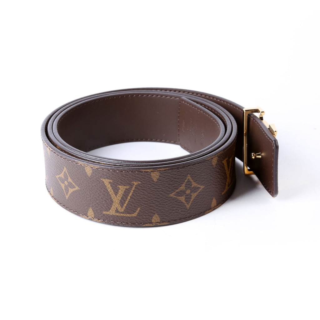 LV Initiales 40MM Reversible Leather/Monogram Belt Size 110/44